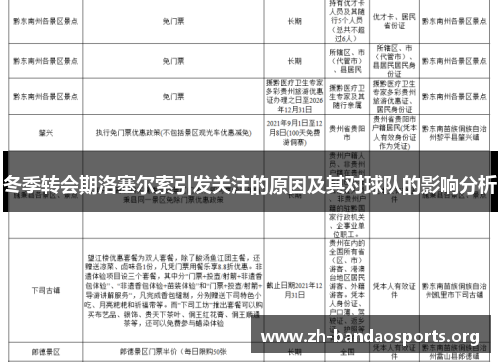 冬季转会期洛塞尔索引发关注的原因及其对球队的影响分析